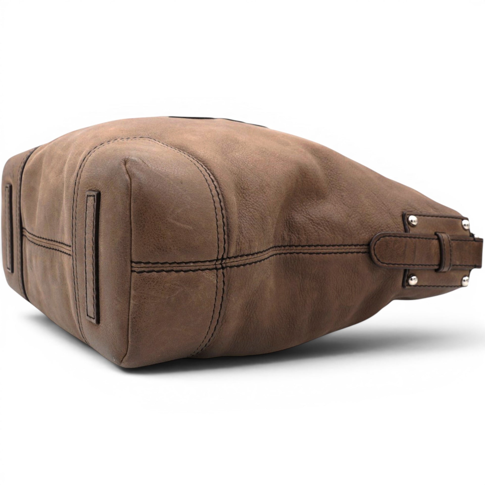Loewe Handbag In Brown Suede 