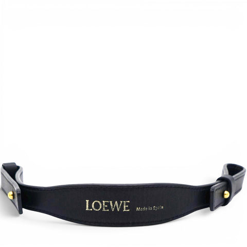 Loewe Leather Branded Short Strap Black