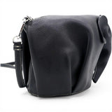 Loewe Leather Elephant Crossbody Bag Black 