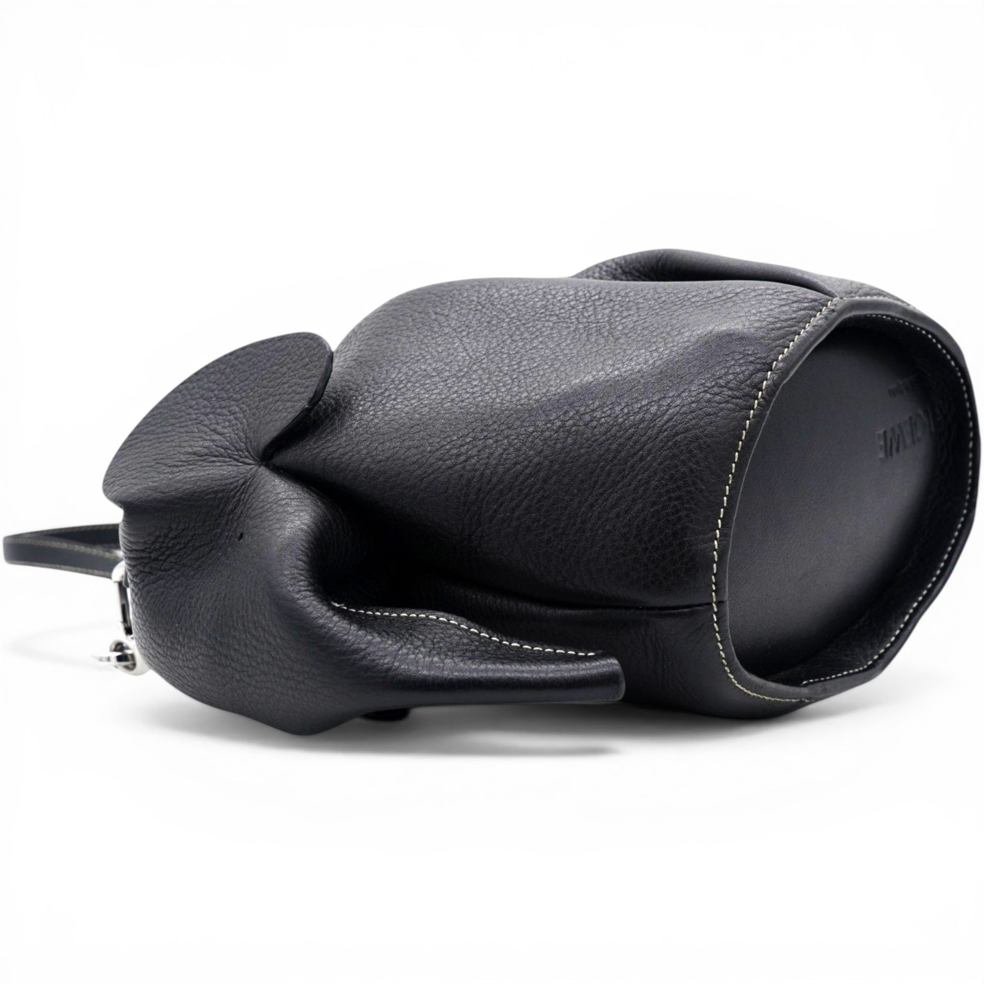 Loewe Leather Elephant Crossbody Bag Black 