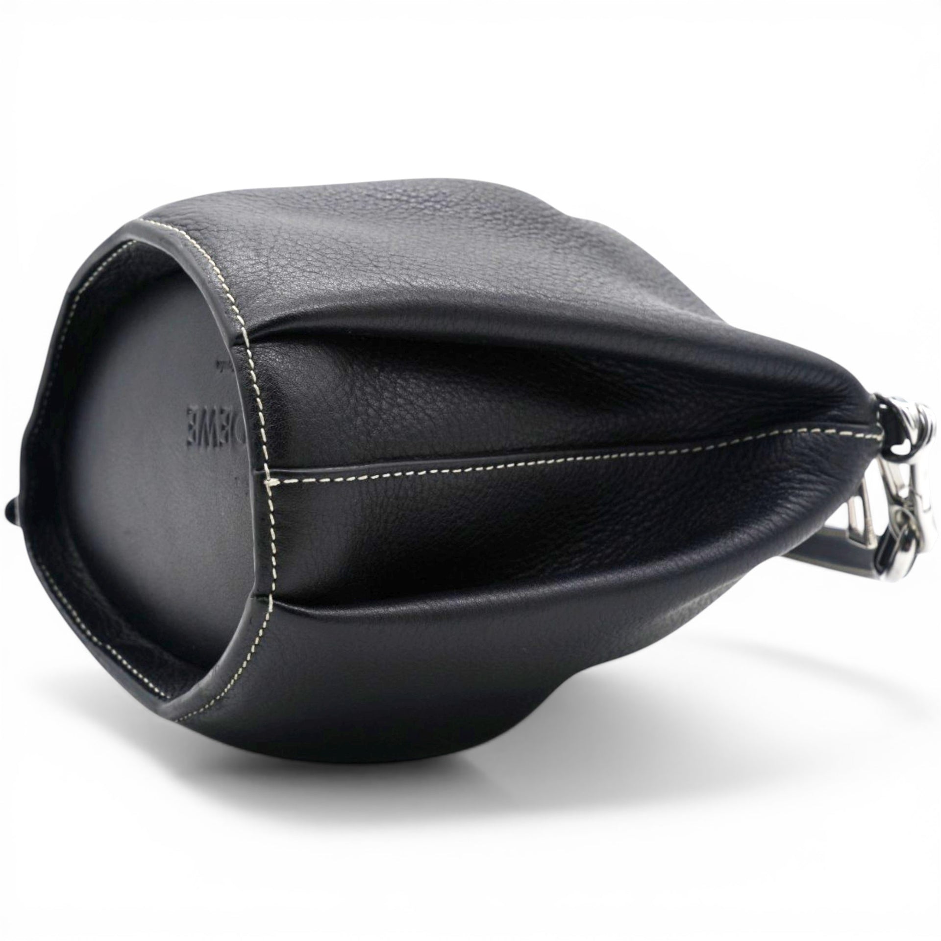 Loewe Leather Elephant Crossbody Bag Black 