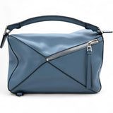 Loewe Medium Puzzle Bag Stone Blue 