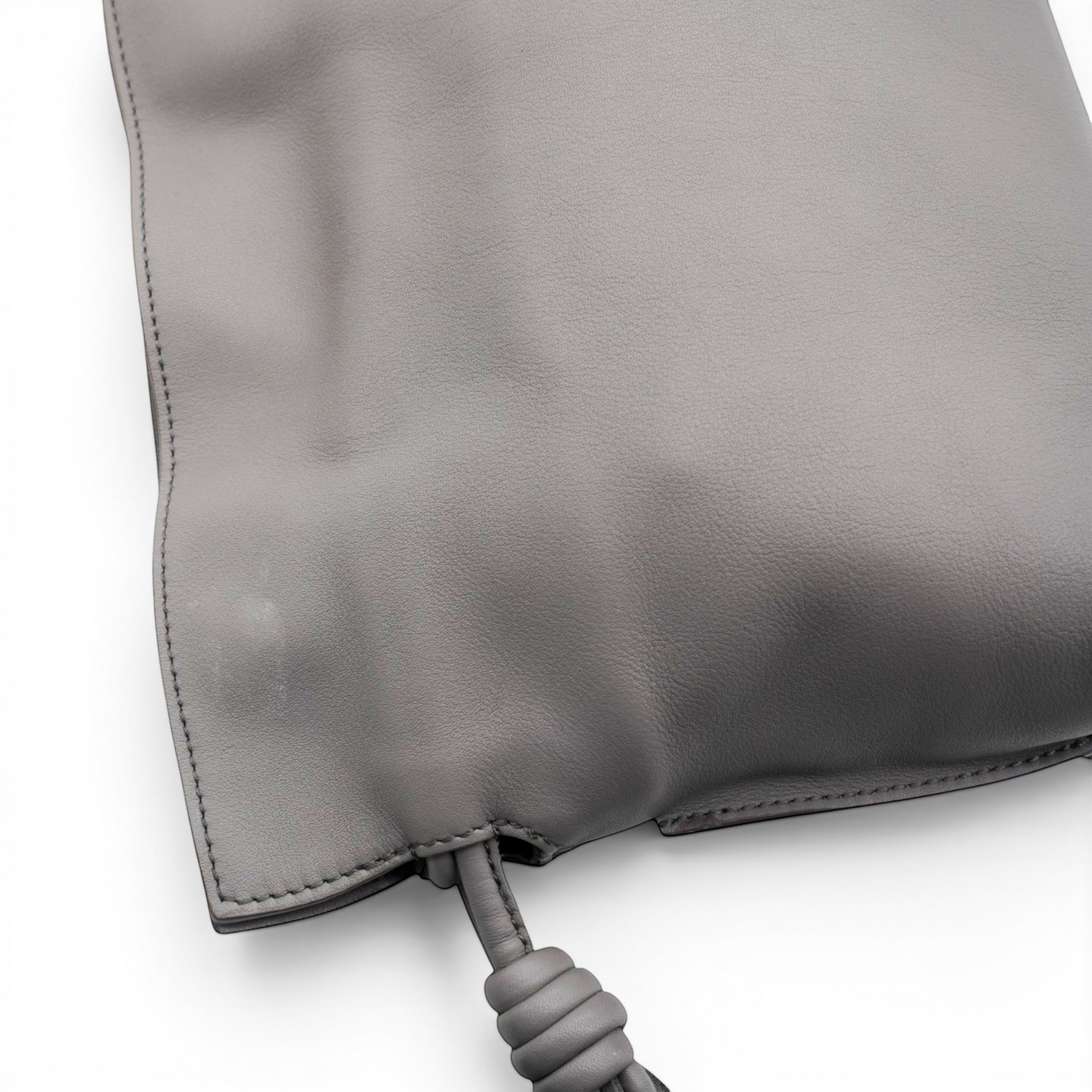 Loewe Mini Flamenco Knot Clutch Pearl Grey 