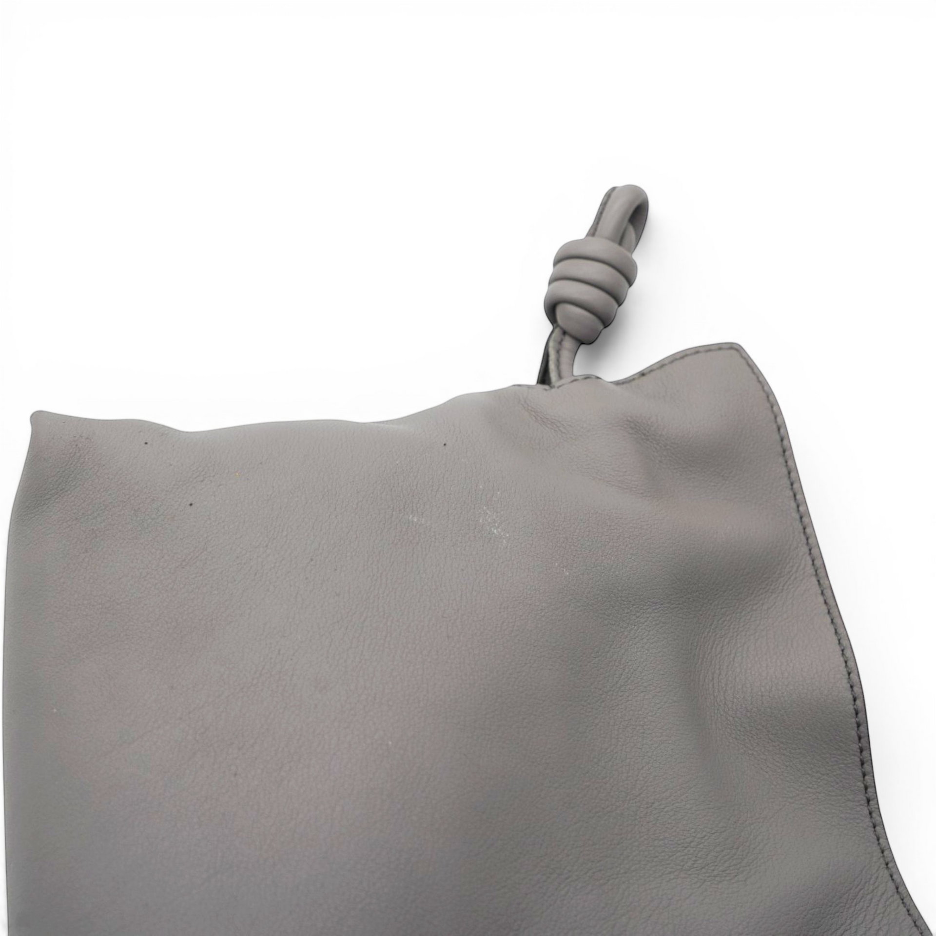 Loewe Mini Flamenco Knot Clutch Pearl Grey 
