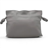 Loewe Mini Flamenco Knot Clutch Pearl Grey 