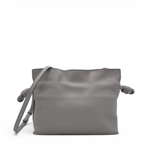 Loewe Mini Flamenco Knot Clutch Pearl Grey 