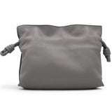 Loewe Mini Flamenco Knot Clutch Pearl Grey 