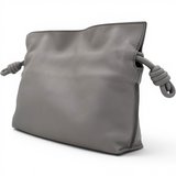 Loewe Mini Flamenco Knot Clutch Pearl Grey 