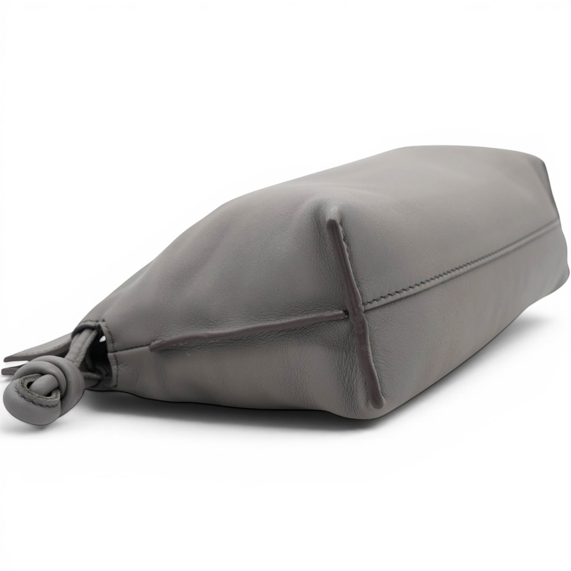 Loewe Mini Flamenco Knot Clutch Pearl Grey 