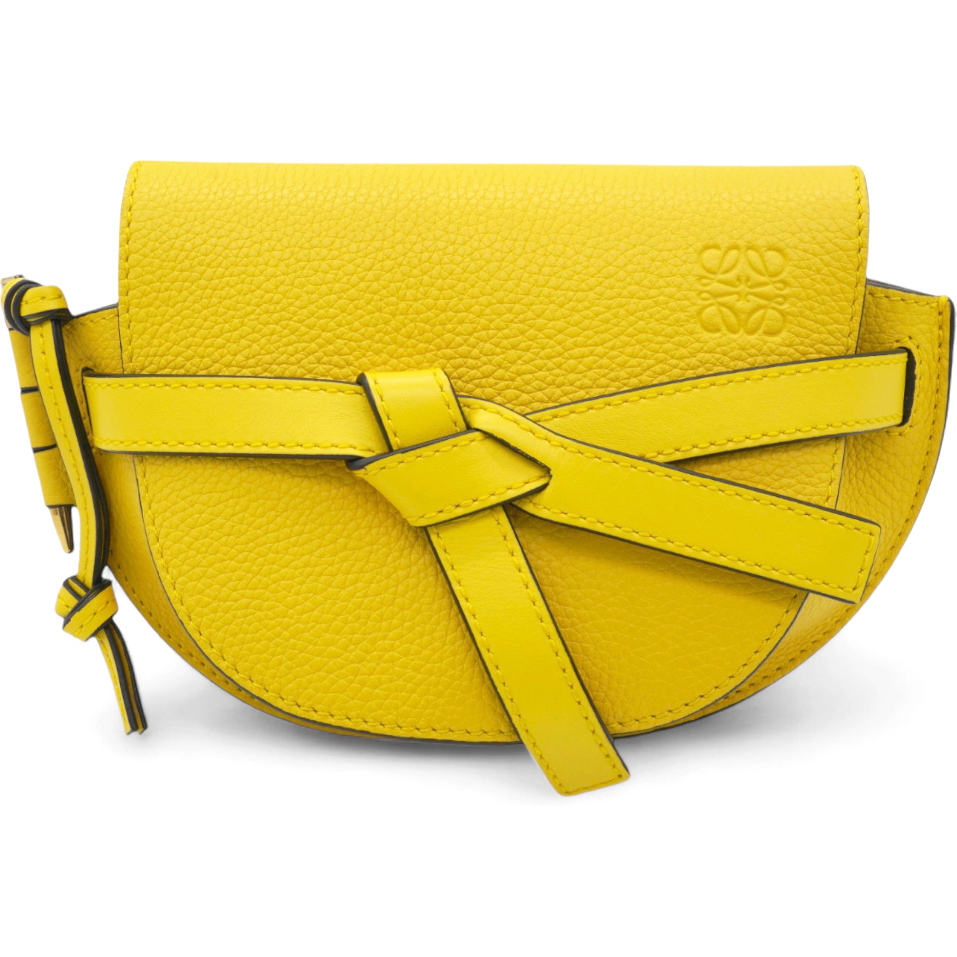 Loewe Mini Gate Yellow Leather Bag 