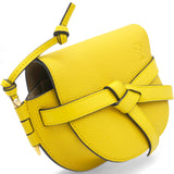 Loewe Mini Gate Yellow Leather Bag 