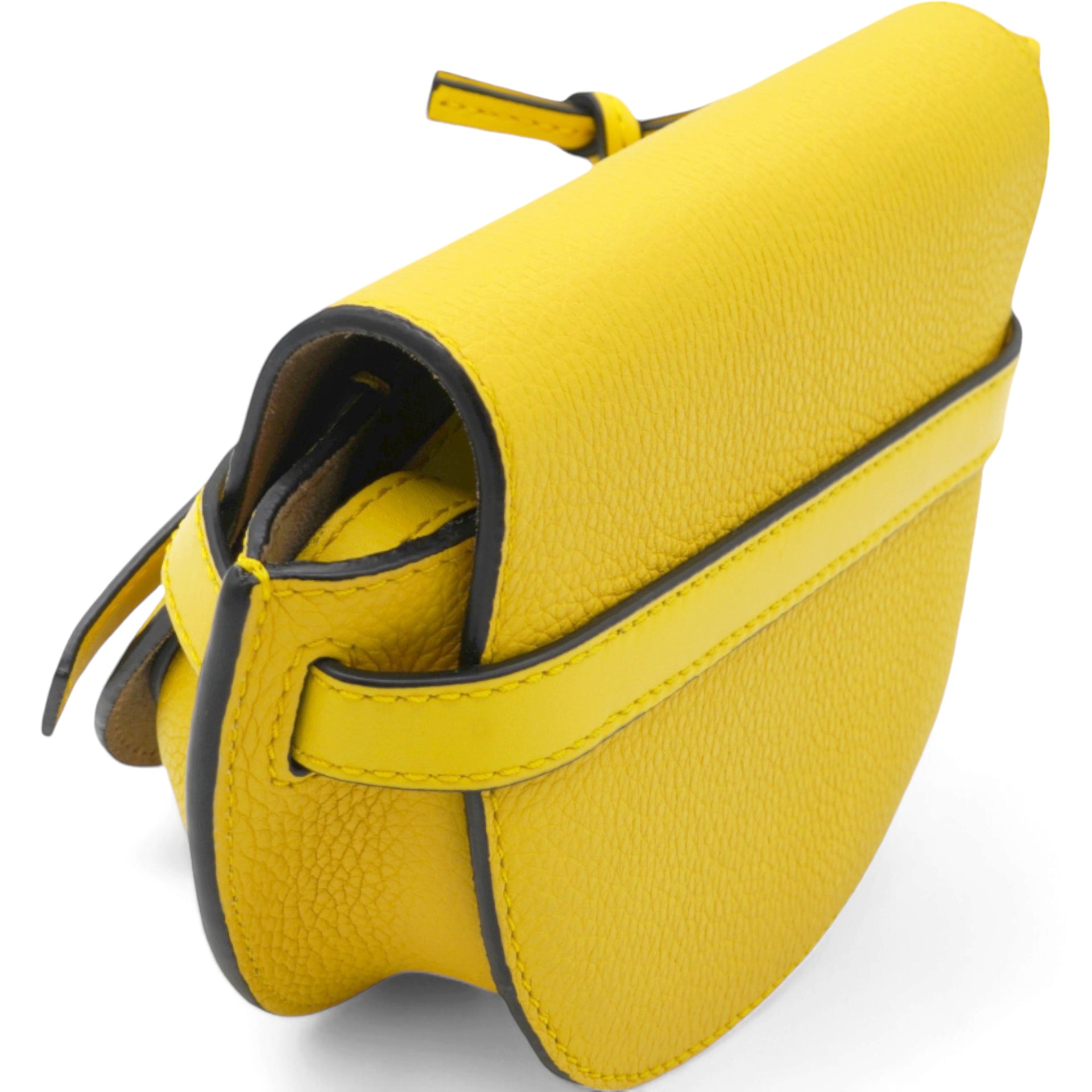 Loewe Mini Gate Yellow Leather Bag 