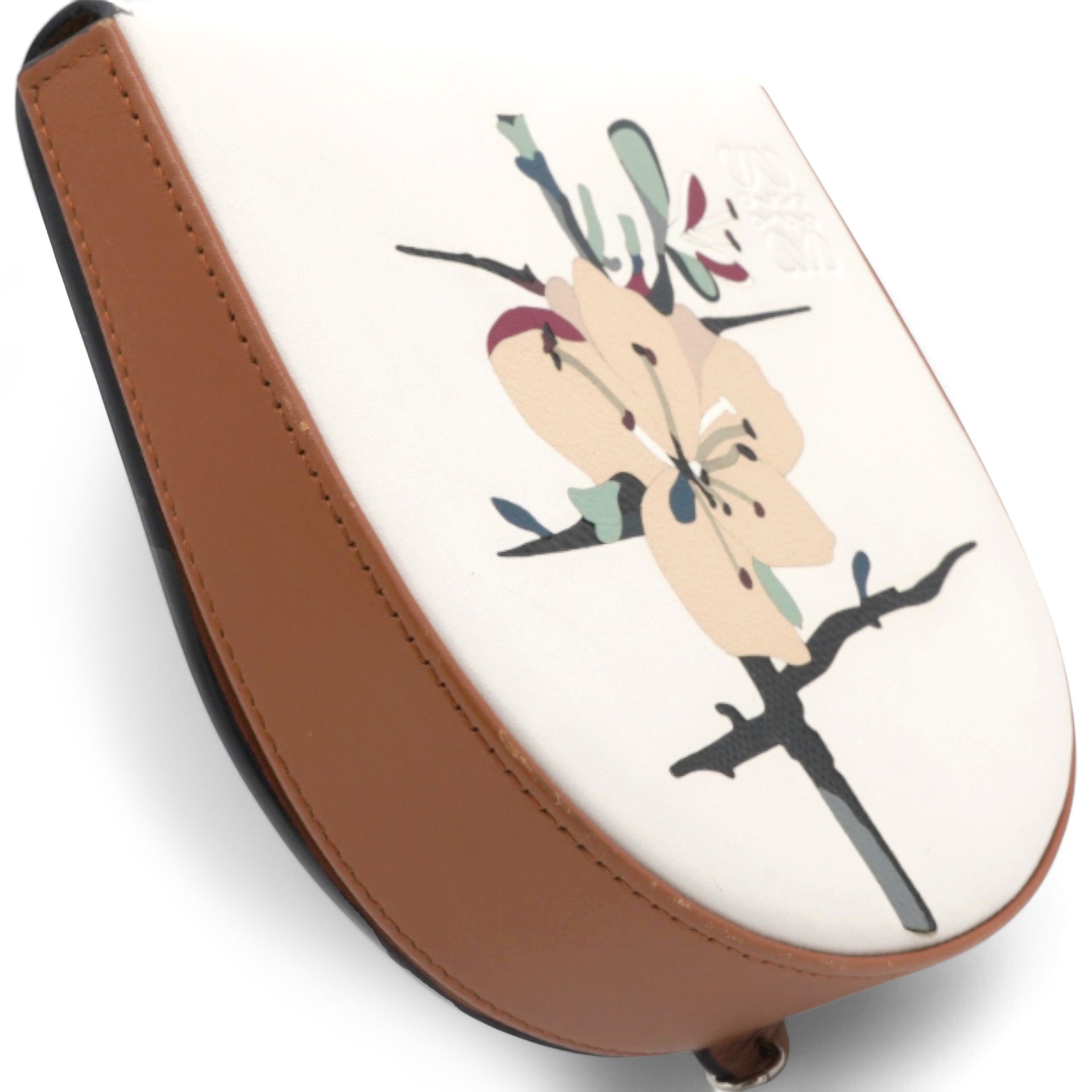 Loewe Printed Crossbody Bag White Brown 