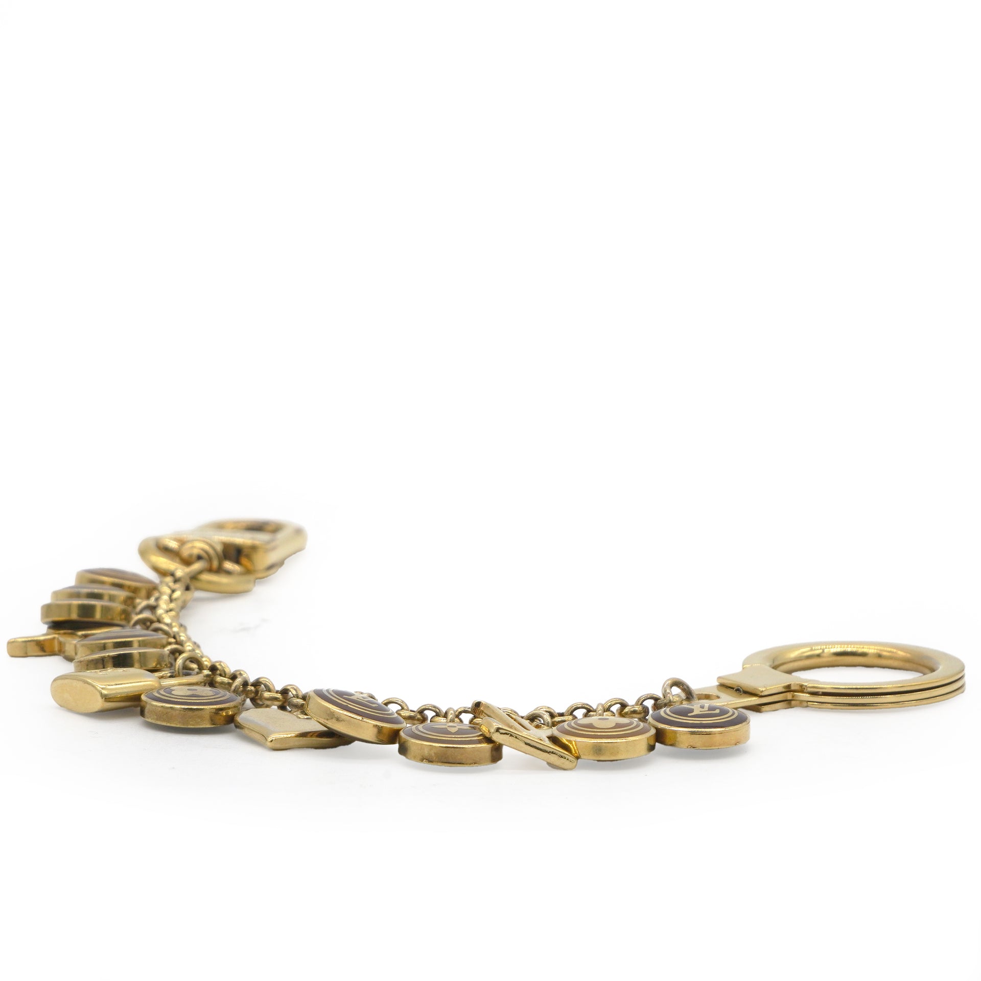 Louis Vuitton Bag Charm Keychain Golden