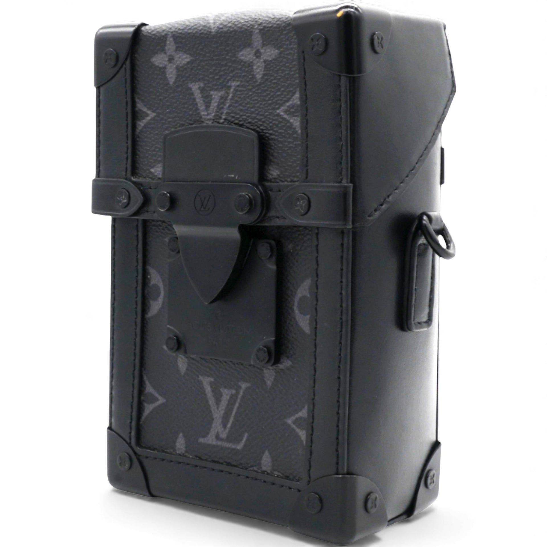 Louis Vuitton Black Monogram Eclipse Vertical Trunk Wearable Wallet Bag