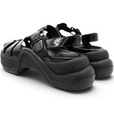 Louis Vuitton Black Patent Leather SS Open Toe Casual Sandals Size39 