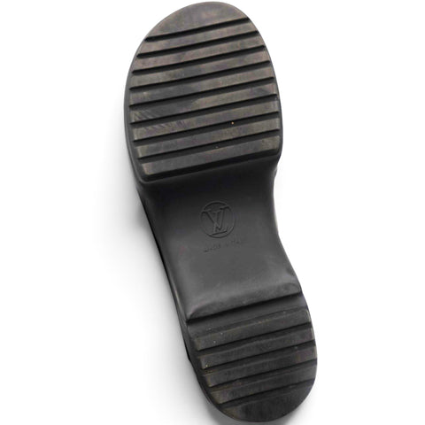 Louis Vuitton Black Patent Leather SS Open Toe Casual Sandals Size39 