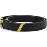 Louis Vuitton Calfskin Embossed 20MM LV Initiales Belt 75 30 Black 