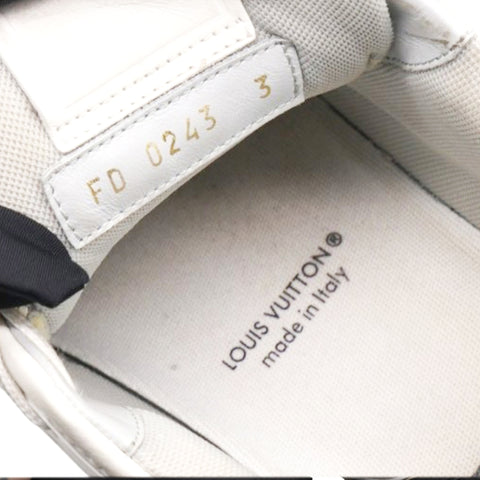 Louis Vuitton Calfskin Mens LV Trainer Sneakers White Size3/36 