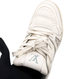 Louis Vuitton Calfskin Mens LV Trainer Sneakers White Size3/36 