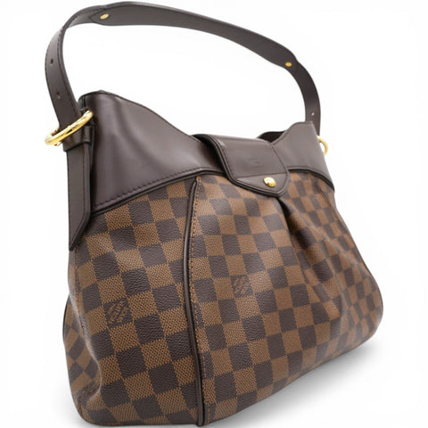 Louis Vuitton Damier Ebene Canvas Sistina MM Bag 