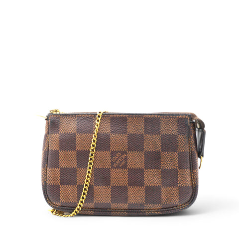  Louis Vuitton Damier Ebene Mini Pochette Accessories 