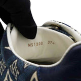 Louis Vuitton Denim Monogram Time Out Sneakers Size37.5 