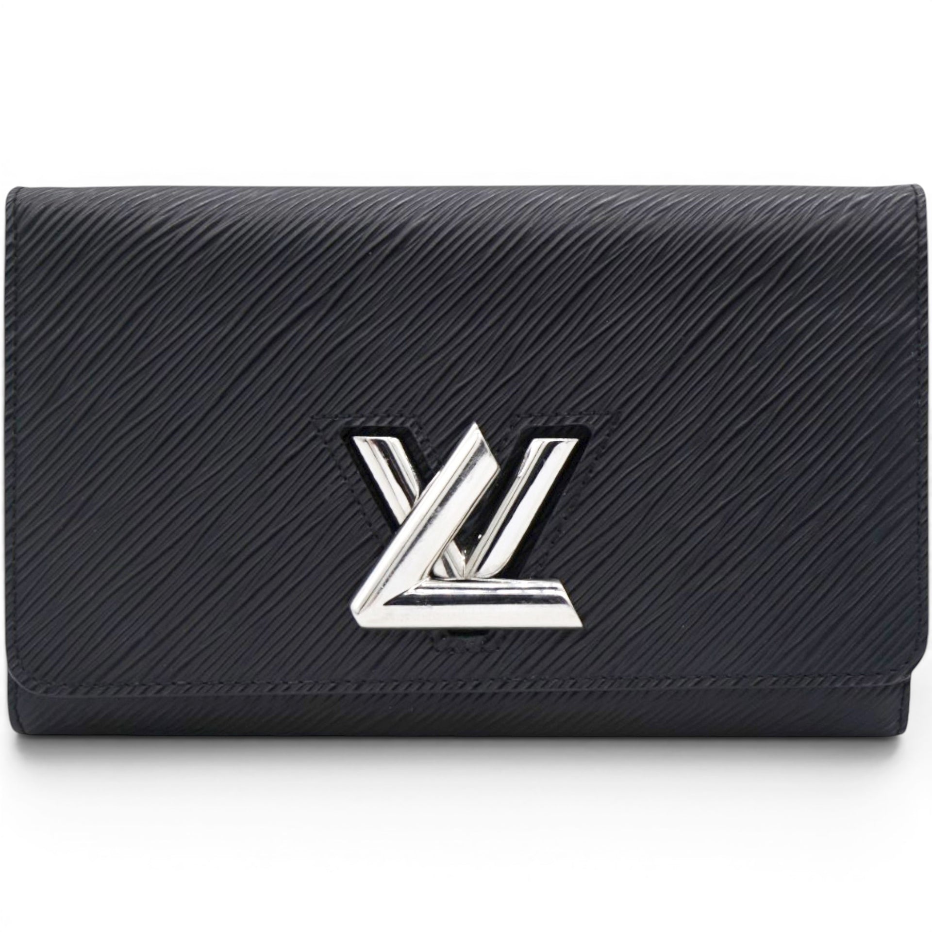 Louis Vuitton Epi Twist Chain Wallet Black 