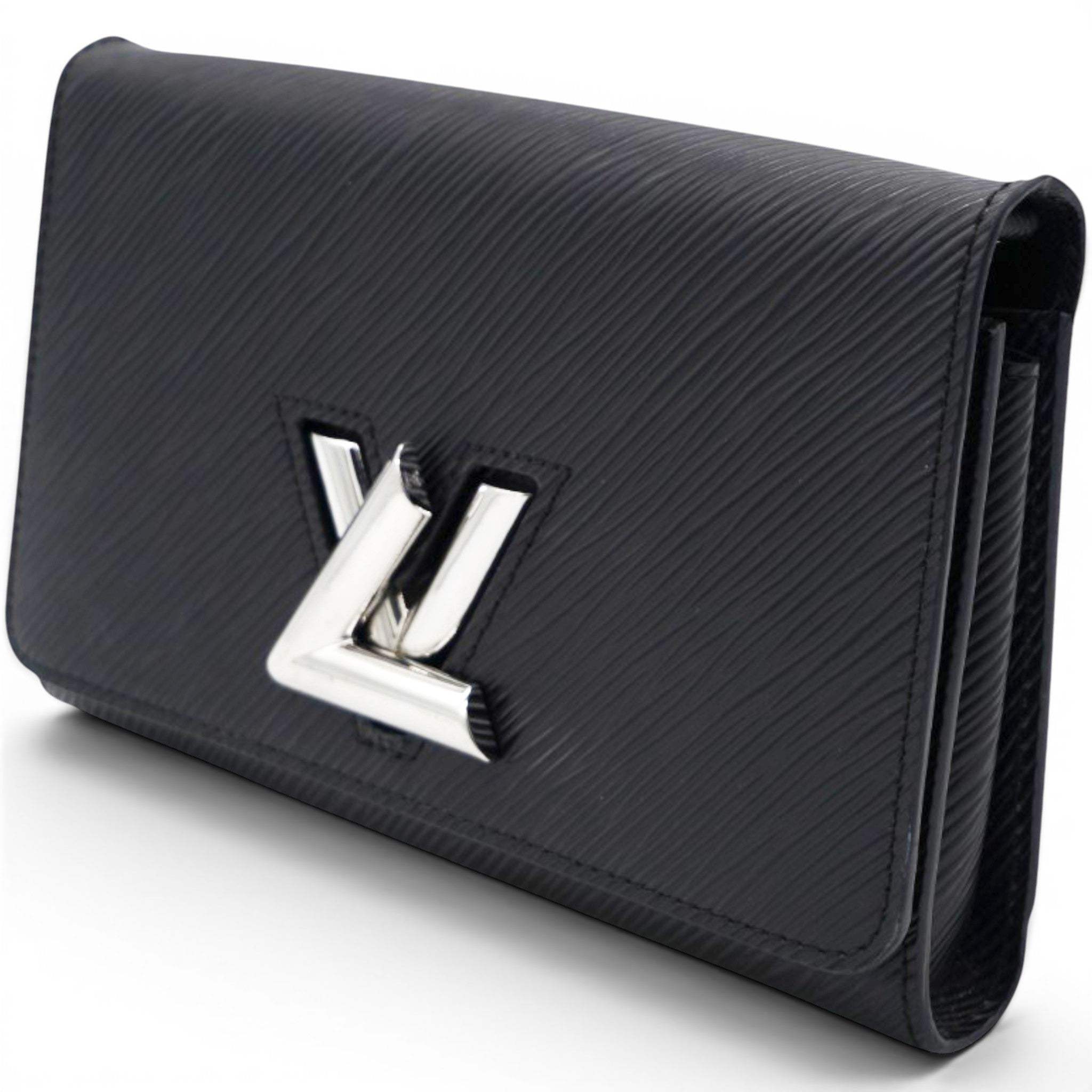 Louis Vuitton Epi Twist Chain Wallet Black 