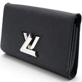 Louis Vuitton Epi Twist Chain Wallet Black 