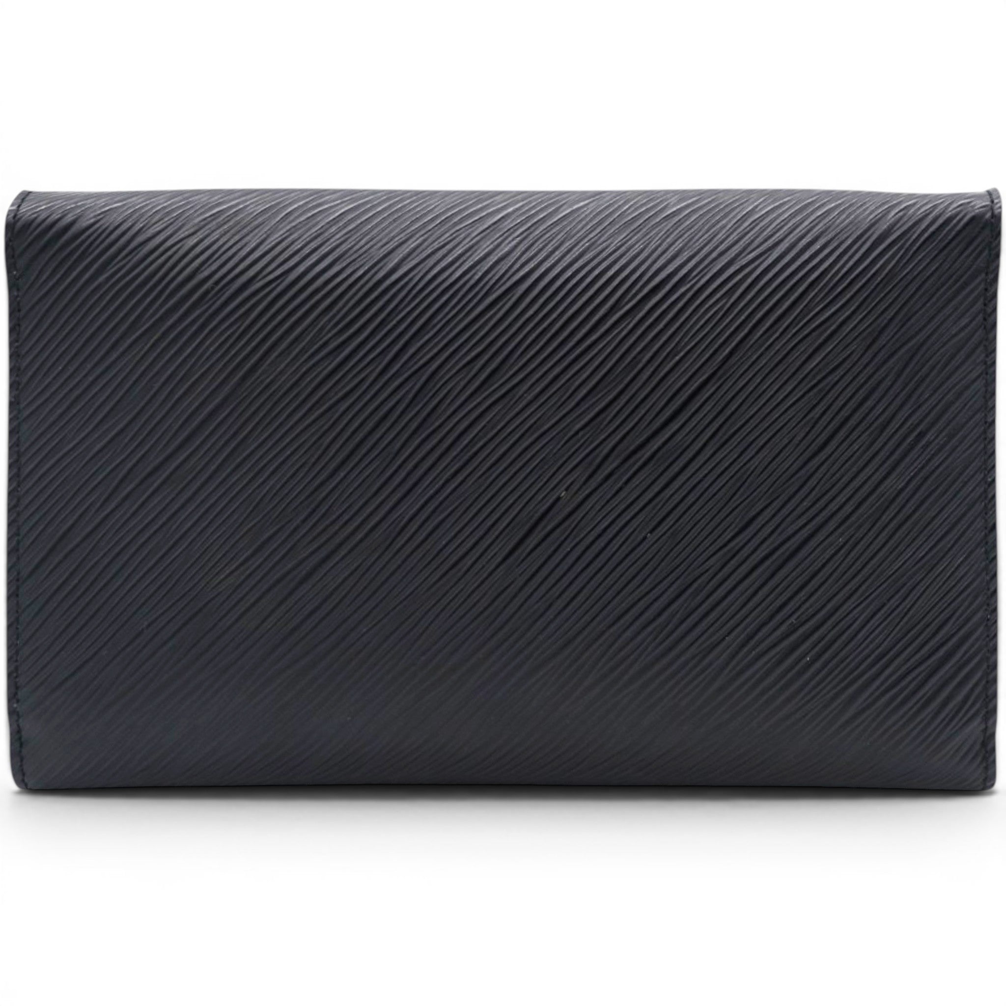 Louis Vuitton Epi Twist Chain Wallet Black 