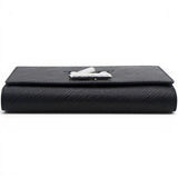 Louis Vuitton Epi Twist Chain Wallet Black 