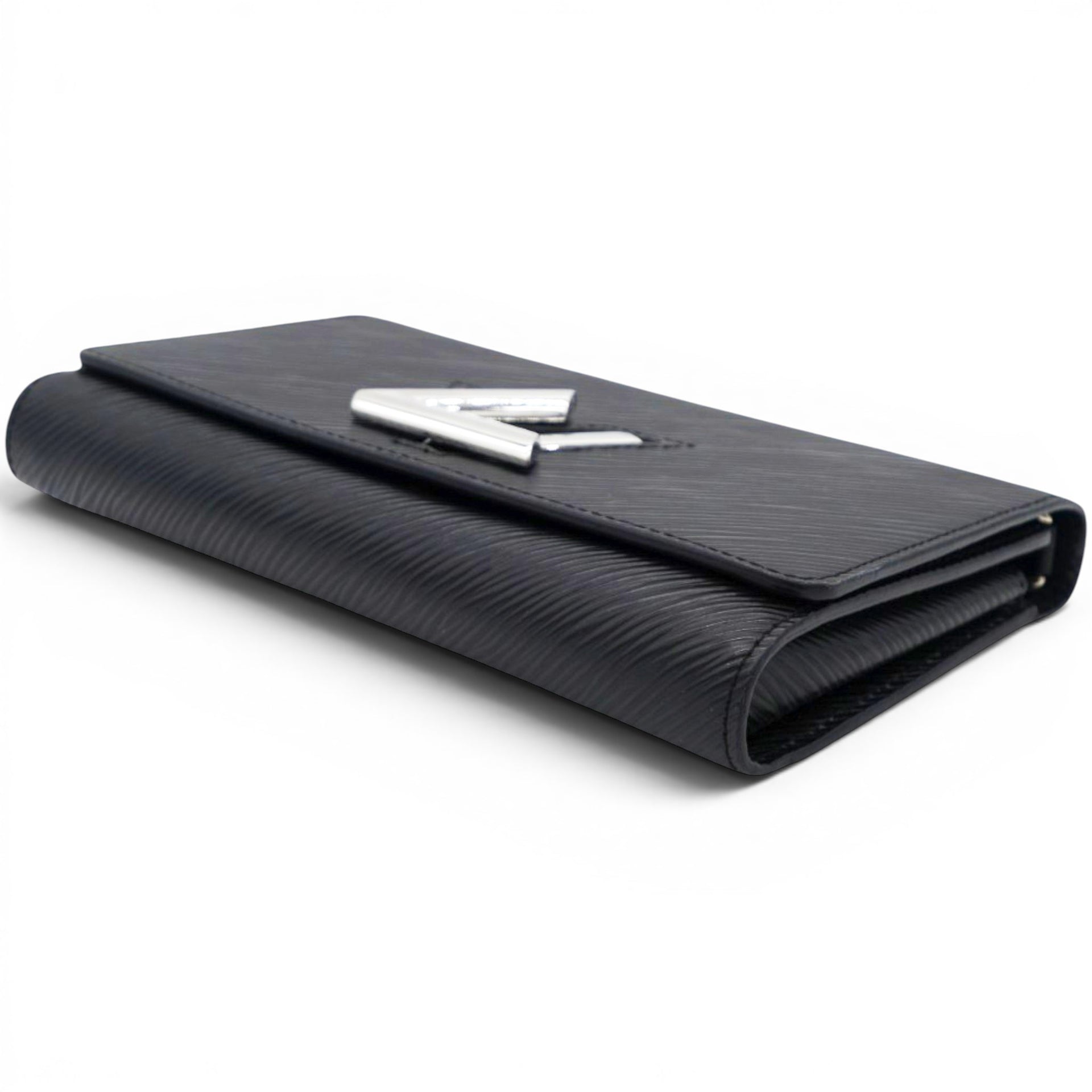 Louis Vuitton Epi Twist Chain Wallet Black 