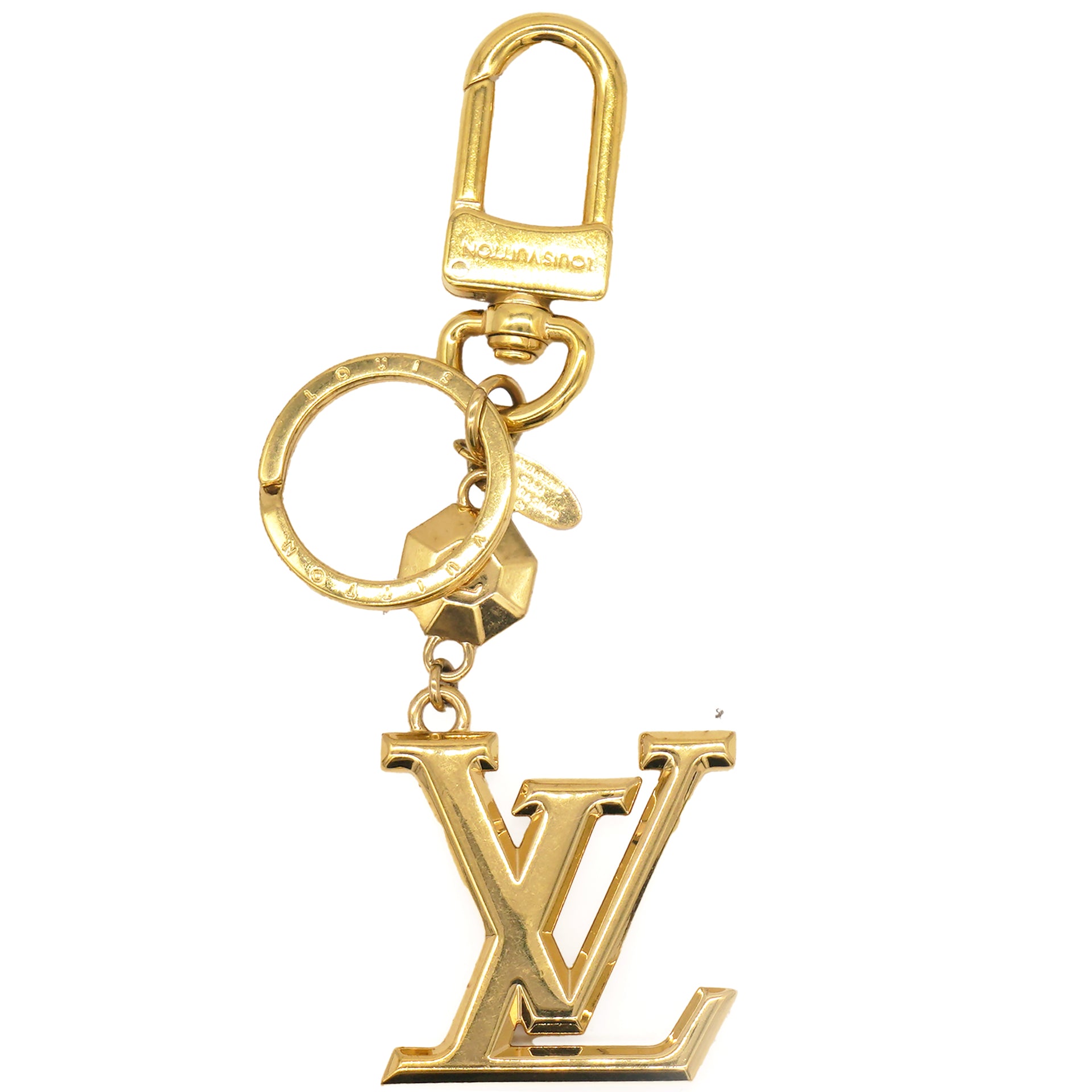 Louis Vuitton Facettes Bag Charm Key Holder Gold 