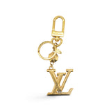 Facettes Bag Charm Key Holder Gold