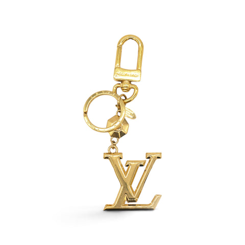 Facettes Bag Charm Key Holder Gold