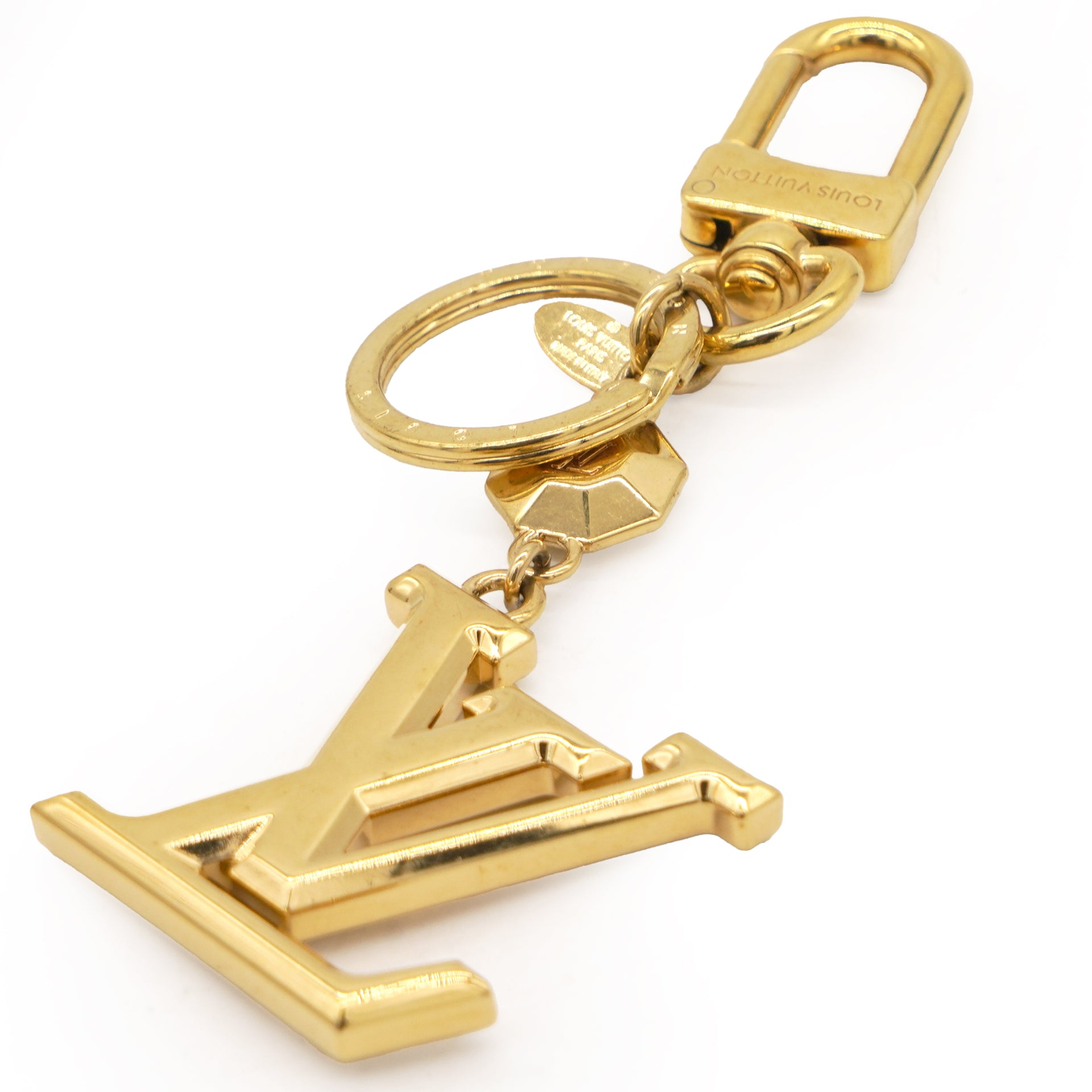 Louis Vuitton Facettes Bag Charm Key Holder Gold 