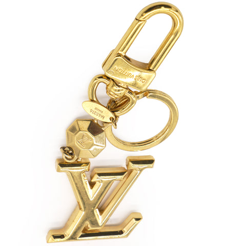 Louis Vuitton Facettes Bag Charm Key Holder Gold 