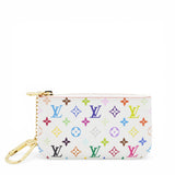 Louis Vuitton LV X TM Monogram Multicolor Key Pouch White 