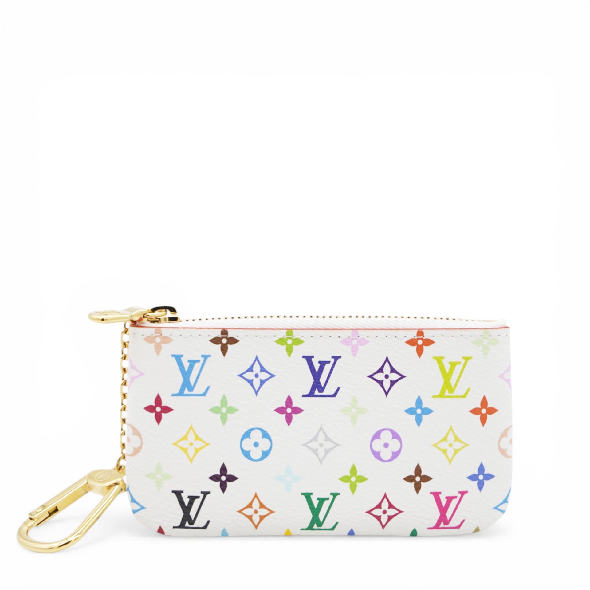 Louis Vuitton LV X TM Monogram Multicolor Key Pouch White 
