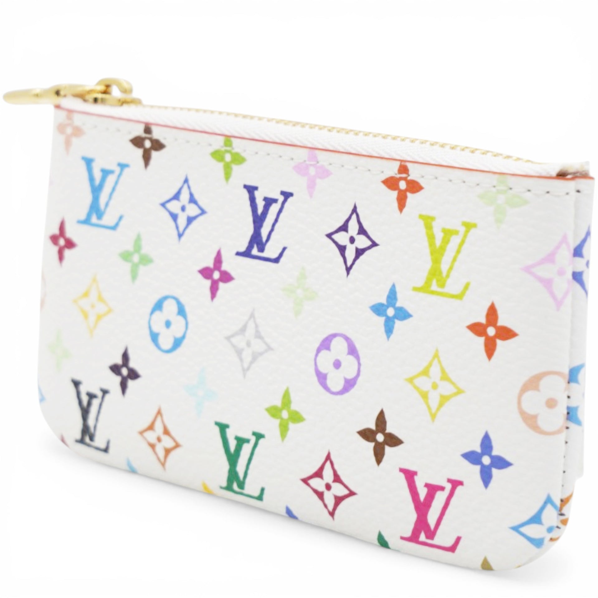 Louis Vuitton LV X TM Monogram Multicolor Key Pouch White 
