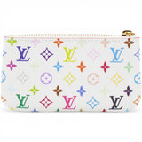 Louis Vuitton LV X TM Monogram Multicolor Key Pouch White 
