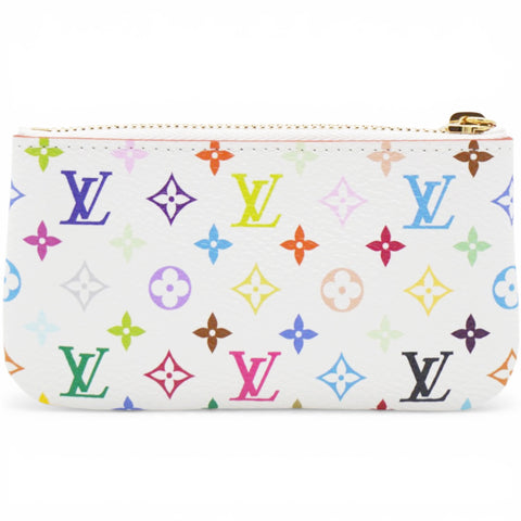 Louis Vuitton LV X TM Monogram Multicolor Key Pouch White 