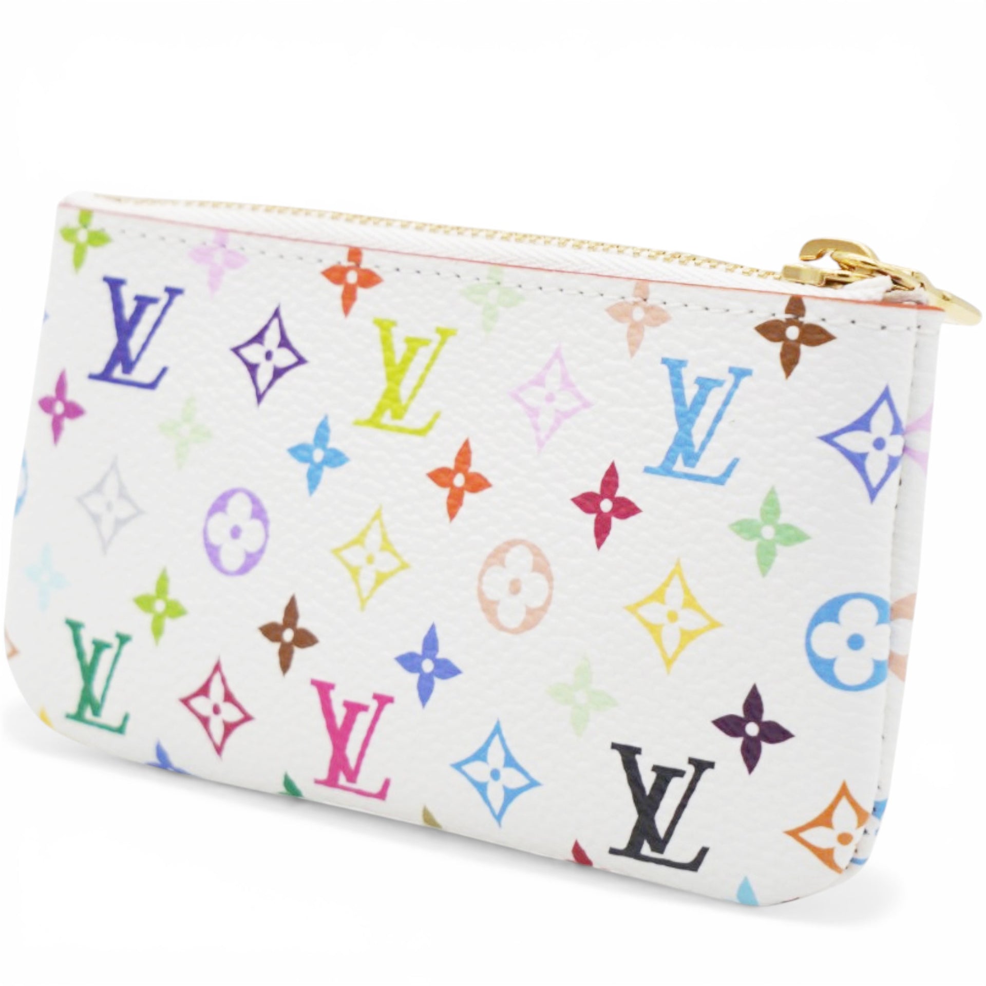 Louis Vuitton LV X TM Monogram Multicolor Key Pouch White 