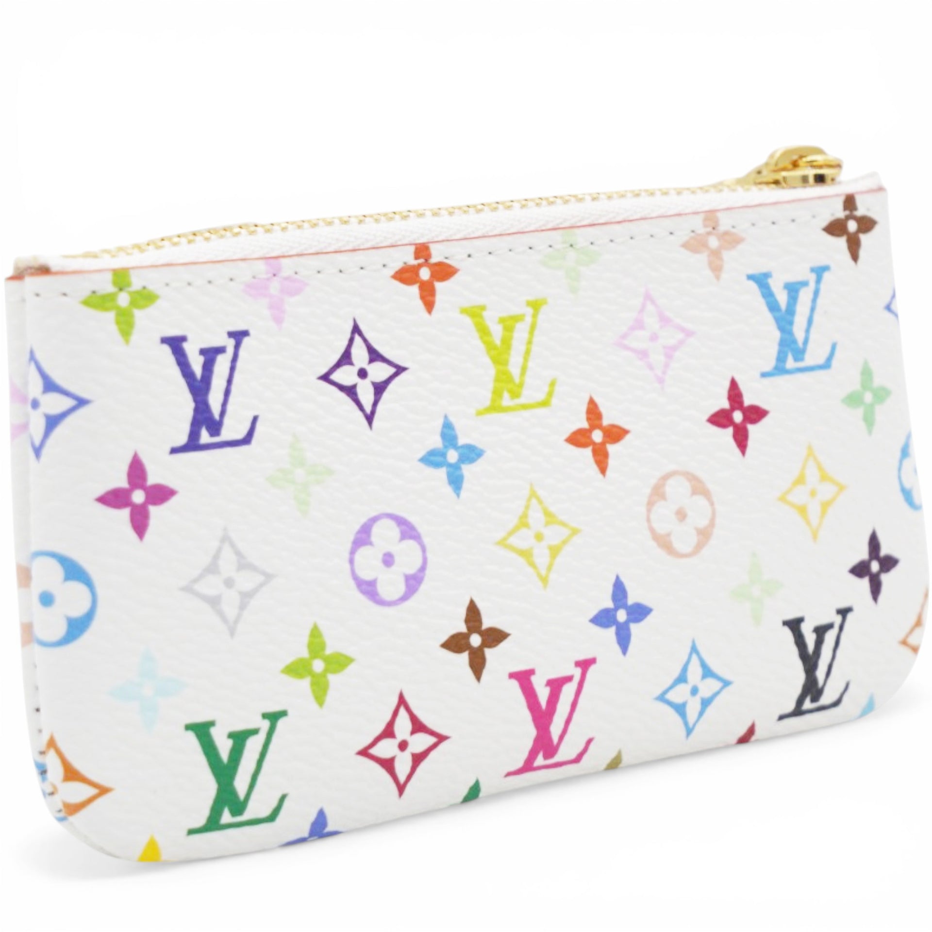 Louis Vuitton LV X TM Monogram Multicolor Key Pouch White 