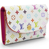 Louis Vuitton LV X TM Monogram Multicolor Rosalie Coin Purse White Kawaii Pink 