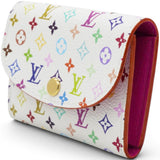 Louis Vuitton LV X TM Monogram Multicolor Rosalie Coin Purse White Kawaii Pink 