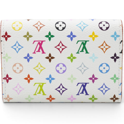 Louis Vuitton LV X TM Monogram Multicolor Rosalie Coin Purse White Kawaii Pink 