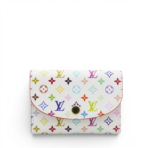 Louis Vuitton LV X TM Monogram Multicolor Rosalie Coin Purse White Kawaii Pink 