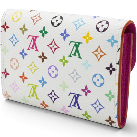 Louis Vuitton LV X TM Monogram Multicolor Rosalie Coin Purse White Kawaii Pink 